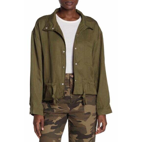 NWT Tularosa Avery Stand Collar Jacket in Green - Picture 2 of 10